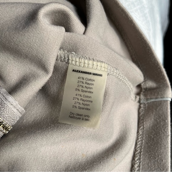 T Alexander Wang Zip-Front Shift bodycon Dress in Beige XS - Picture 4 of 4